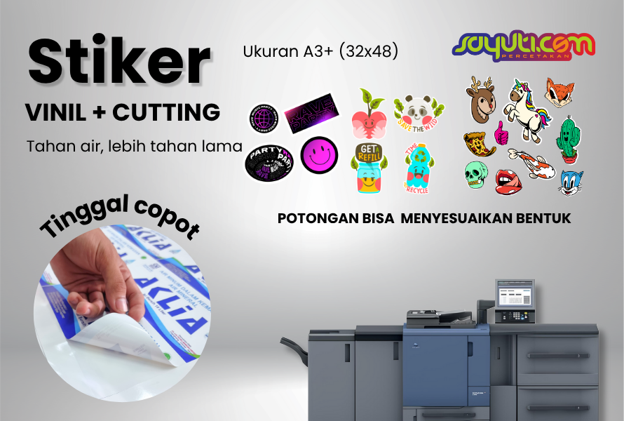 Stiker A3+ Vinil